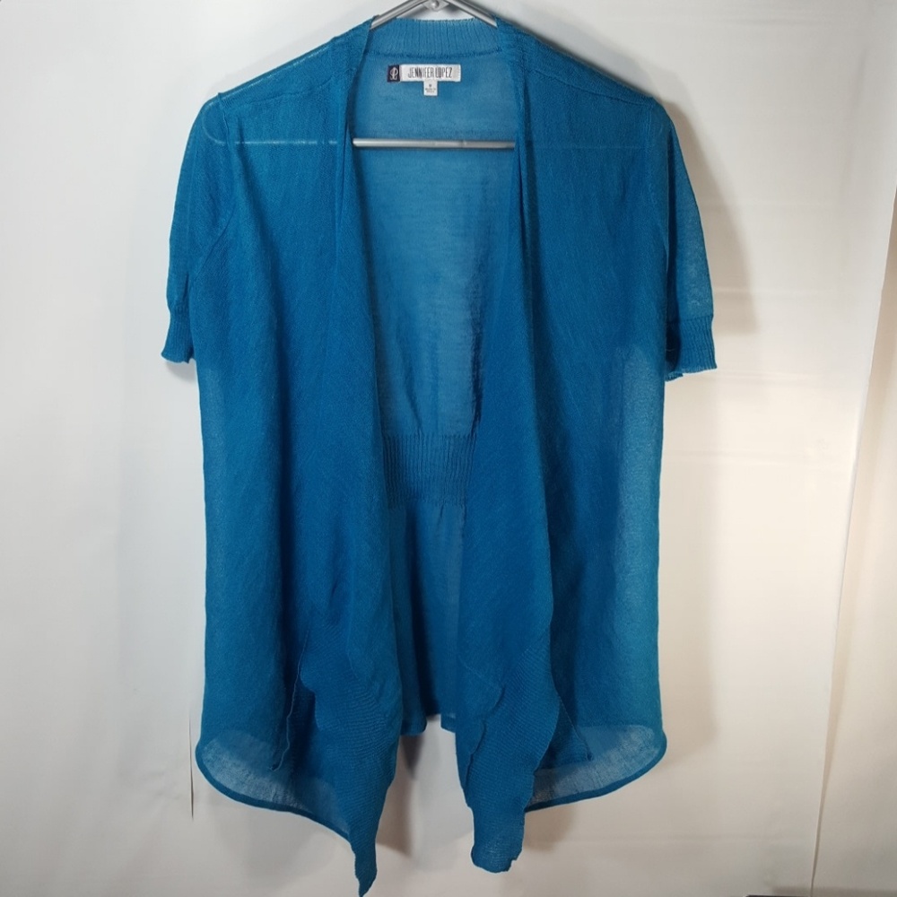Jennifer Lopez Open Flyaway Knit Cardigan New